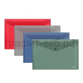 Конверт А4 на кнопке ErichKrause Glossy Classic полупрозрачный 50289