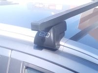 Багажник на интегрированные рейлинги Lada Vesta sw / Lada Vesta sw cross, Евродеталь, стальные прямоугольные дуги