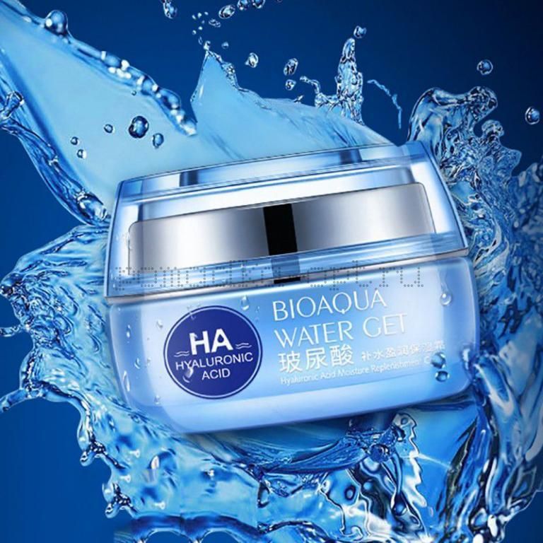 ~~~ BioAqua HA Water Get Moisture Replenishment Cream Гиалуроновый крем для лица 50 г