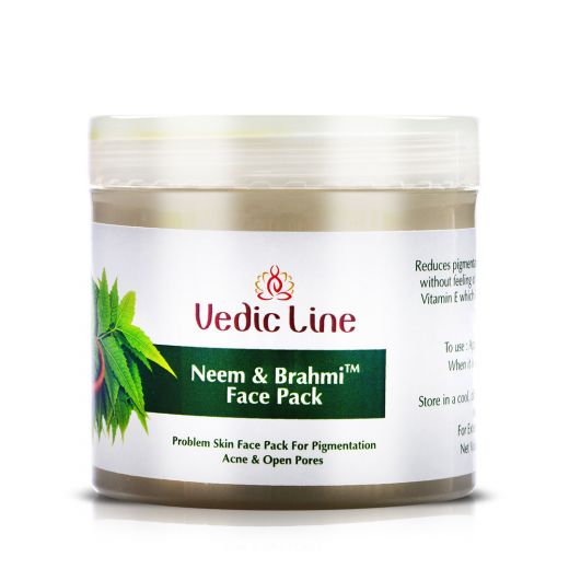 Маска для лица Ним и Брами | Neem Brahmi Face Pack | 100 мл | Vedic Line