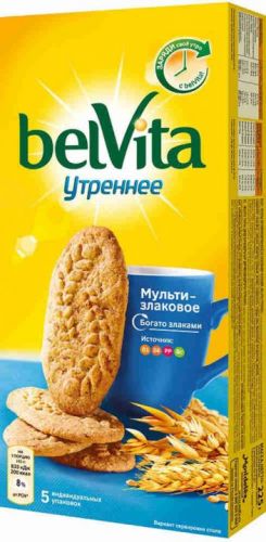 Печенье BelVita Утреннее со злаковыми хлопьями 225 г