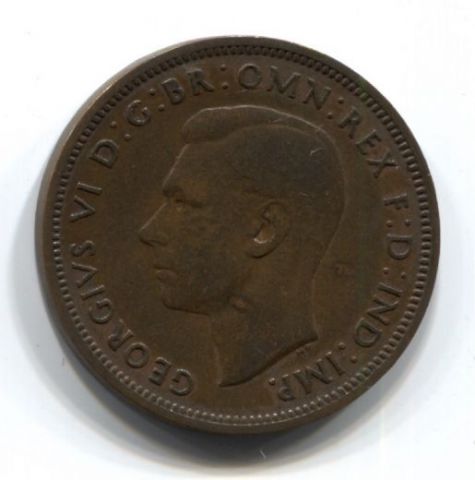 1/2 пенни 1941 года Великобритания