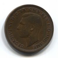 1/2 пенни 1941 года Великобритания
