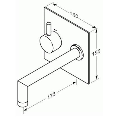 Смеситель Jado Geometry для раковины F1335AA ФОТО