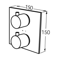 Смеситель Jado Geometry для душа F1361AA схема 2