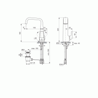 Смеситель Jado Jes для раковины H4486AA схема 2