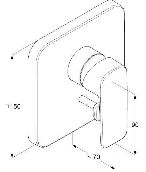 Kludi Pure&Style смеситель для ванны и душа 404190575 ФОТО