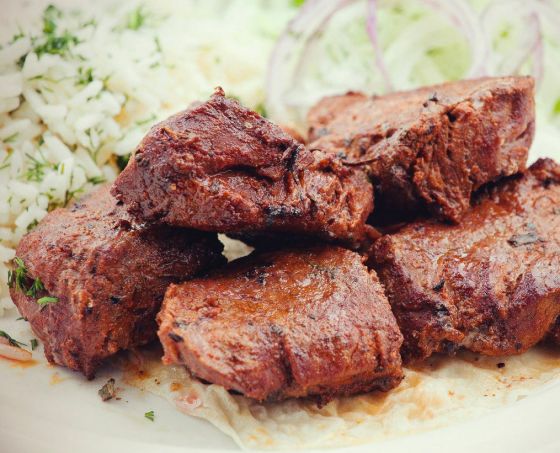 Шашлык из говяжей вырезки