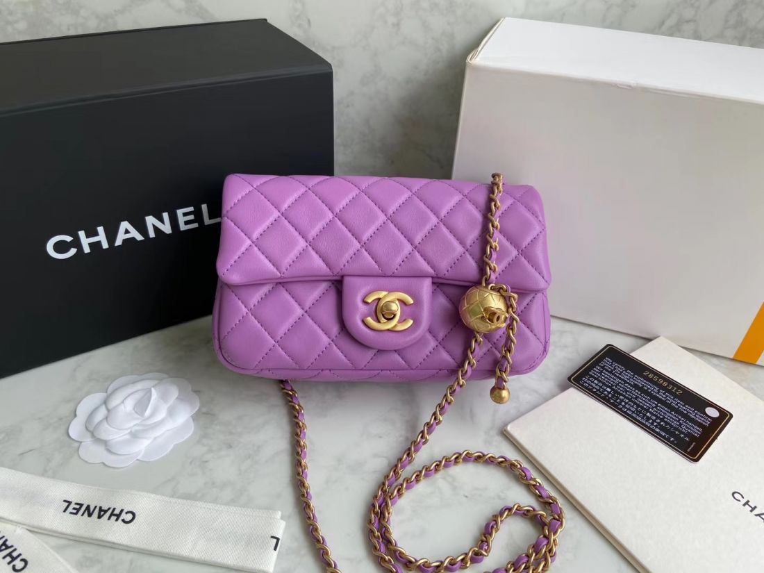 CHANEL Shoulder Flap Bag 20 cm