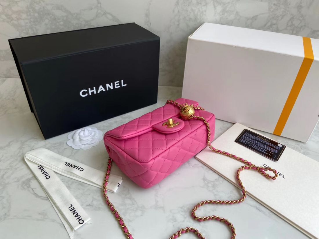 CHANEL Shoulder Flap Bag 20 cm