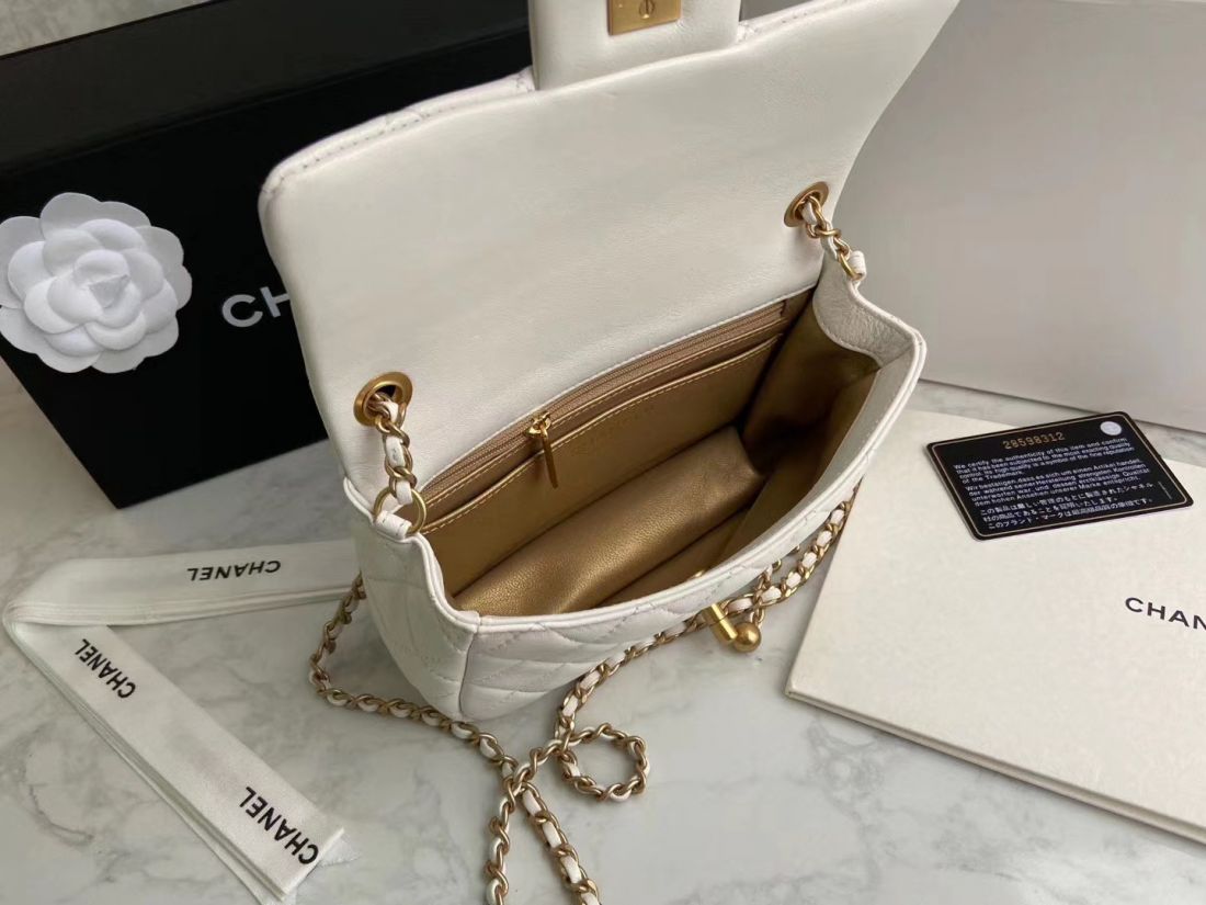 CHANEL Shoulder Flap Bag 20 cm