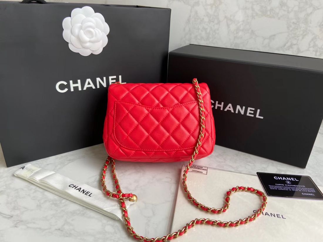 CHANEL Shoulder Flap Bag 18 cm