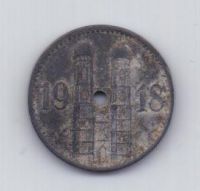 15 пфеннигов 1918 года XF Мюнхен Германия