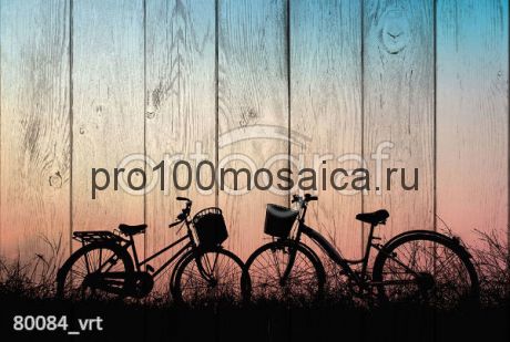 80084 Картина на досках серия ВЕЛОСИПЕДЫ