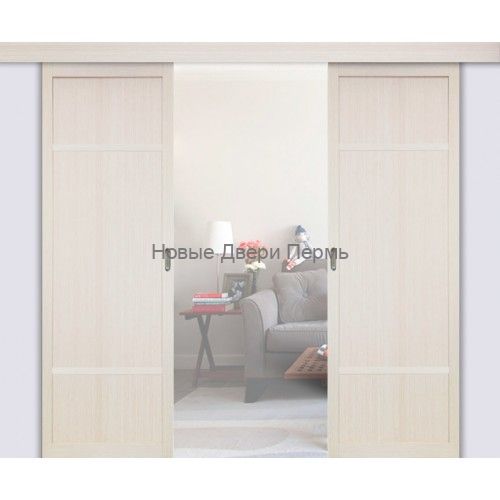 Межкомнатная перегородка раздвижная светлая