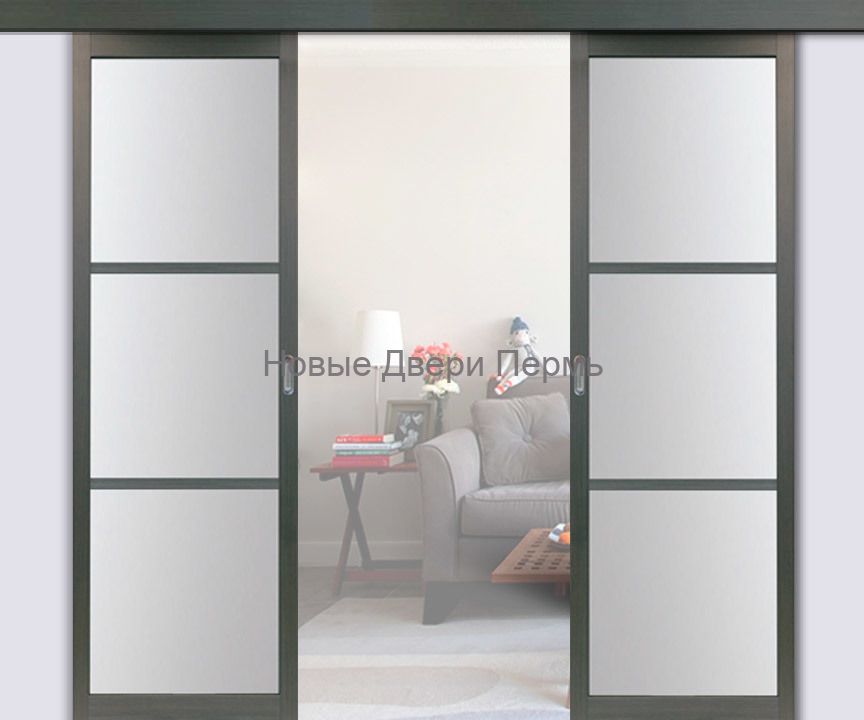 Межкомнатная перегородка раздвижная Венге