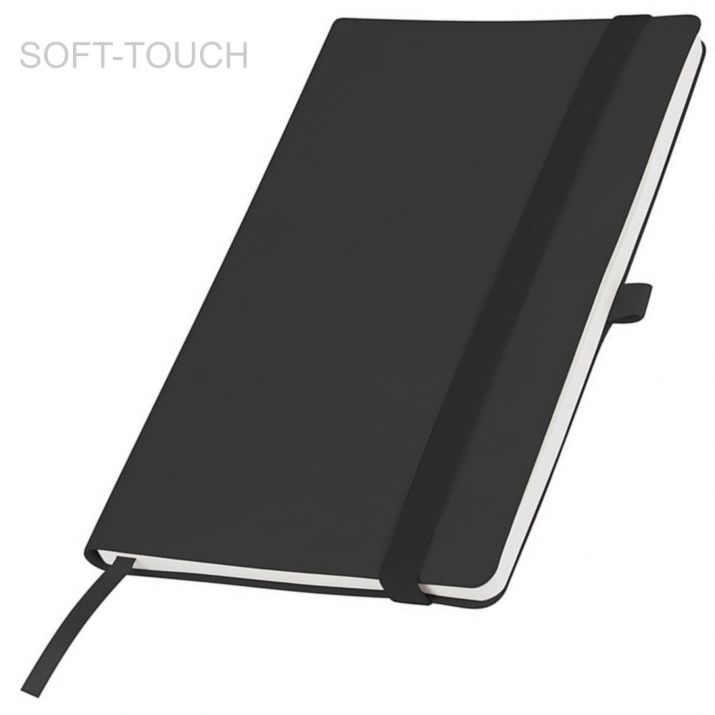 черные бизнес-блокноты Gracy с Soft-touch покрытием