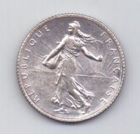 1 франк 1917 года UNC Франция