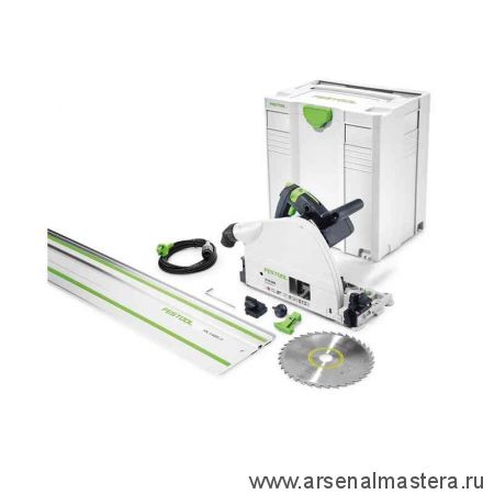 Пила погружная FESTOOL  1,6 кВт с шиной - направляющей FS 1400/2 в систейнере TS 75 EBQ-Plus-FS 561512