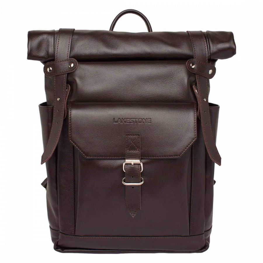 Кожаный рюкзак Lakestone Eliot Brown