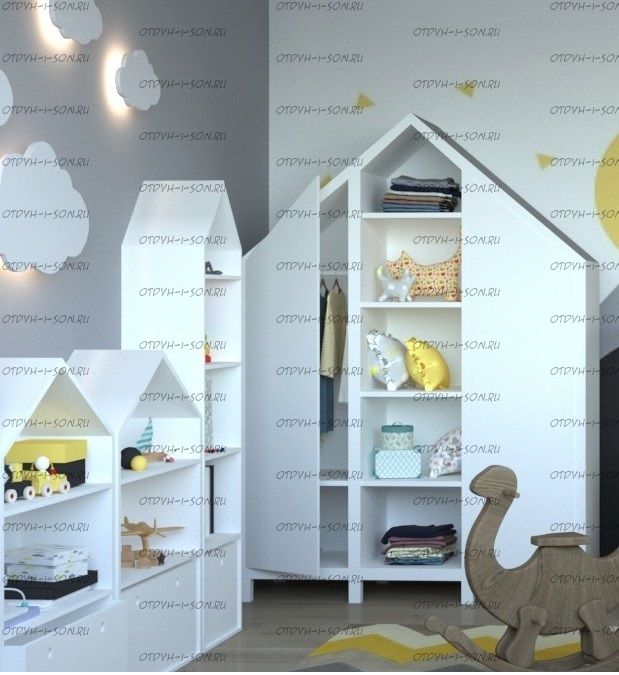 Шкаф-Домик, масив №8 (любые размеры)