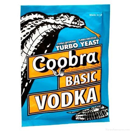 Спиртовые турбо дрожжи Coobra Basic Vodka, 65 г