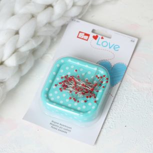 Магнитная игольница, пластик/железо с булавками