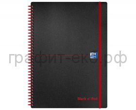 Тетрадь А5 70л.лин.Oxford Black'n'Red пластик 400047655