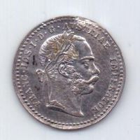 10 крейцеров 1870 года AUNC Редкий год Австрия