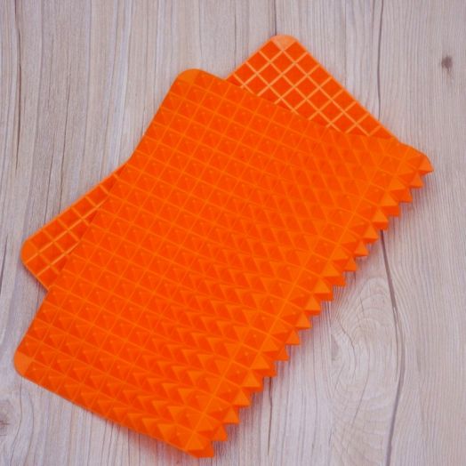 Коврик для запекания в духовке «Пирамида», цвет оранжевый