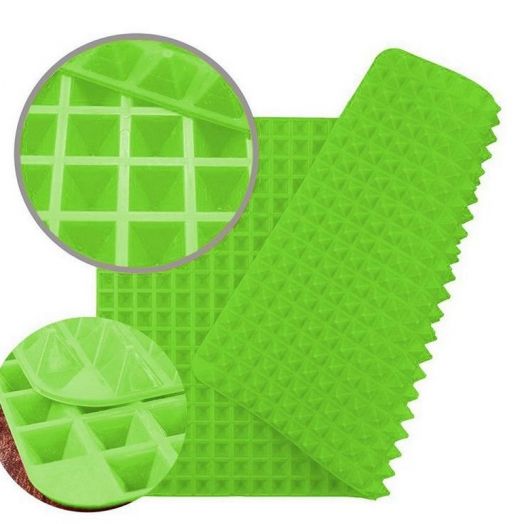 Коврик для запекания в духовке «Пирамида», цвет салатовый