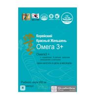 Омега 3+ с корейским 6-летним красным женьшенем, 180 капс.