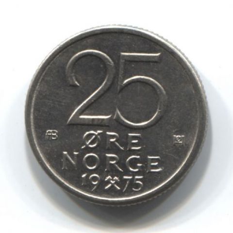 25 эре 1975 года Норвегия