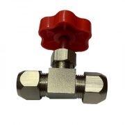 Кран игольчатый под трубку, 10 мм