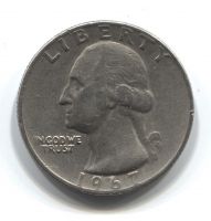 1/4 доллара 1967 года США