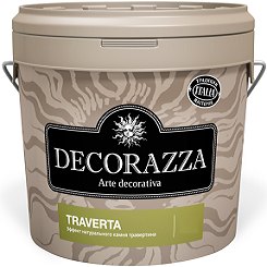 Декоративная Штукатурка Decorazza Traverta 15кг с Эффектом Камня Травертина для Внутренних Работ / Декоразза Траверта