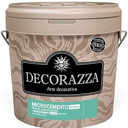 Декоративная Штукатурка Decorazza 7.2кг Microcemento Struttura + Legante с Эффектом Бетона, Крупная Фракция / Декоразза Микроцементо Струттура