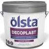 Декоративная Штукатурка Короед Olsta Decoplast 10л (15кг) Силиконовая / Ольста Декопласт