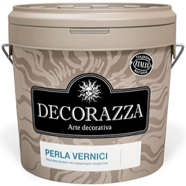 Декоративный Состав Decorazza Perla Vernici 2.5л PL 001 Argento Серебро Лессирующий Перламутровый для Придания Декоративного Эффекта Гладким и Фактурным Покрытиям