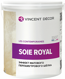 Декоративная Штукатурка Vincent Decor Soie Royal 1л с Эффектом Шелка, Матовая / Винсент Декор Суа Роял