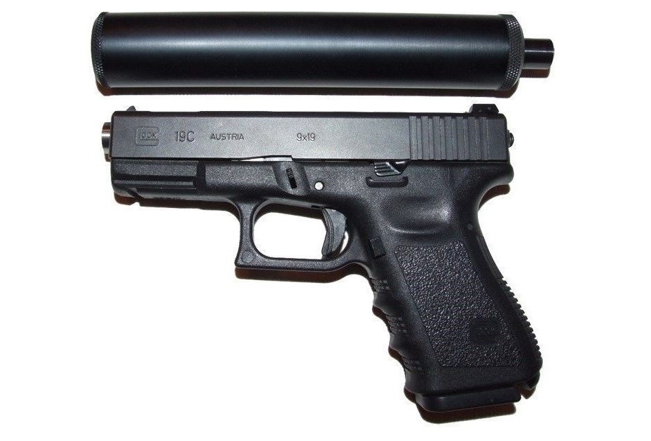 Пистолет Glock 19 с ПБС