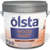 Краска по Дереву Olsta Wood Paint 0.9л с Антисептиком, Полуматовая / Ольста Вуд