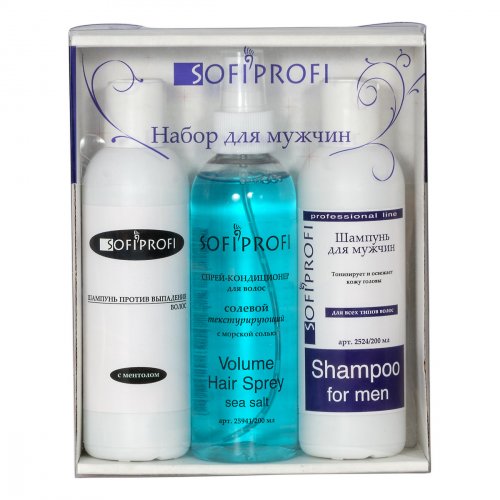 Набор косметический профессиональных средств для волос (мужской)