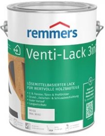 Эмаль для Древесины Remmers Venti-Lack 3in1 3в1 5л Белая, Атмосферостойкая для Внутренних и Наружных Работ