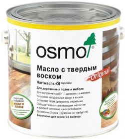 Масло с Твердым Воском 0.005л Osmo Hartwachs-Ol Original 3062 Бесцветное, Матовое для Внутренних Работ / Осмо 3062