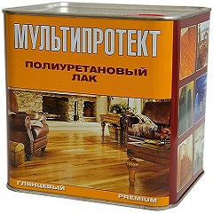 Лак Полиуретановый МультиПротект – ПУ 2.4л Универсальный, Износостойкий, Глянцевый