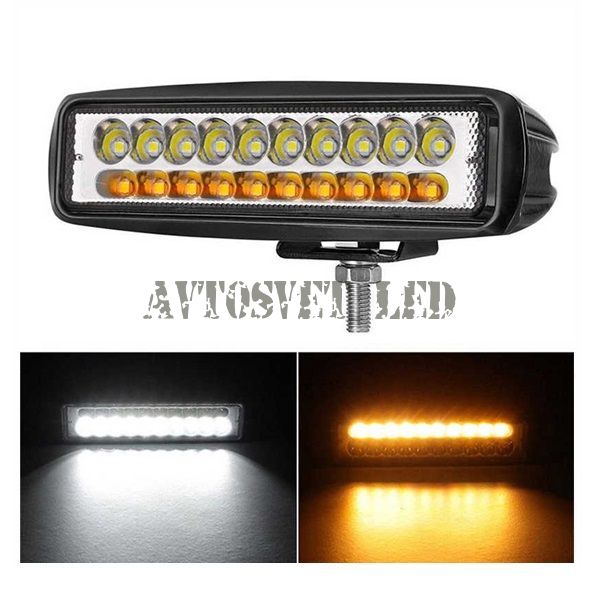 Фара светодиодная AS20L-60W SPOT желто-белый свет