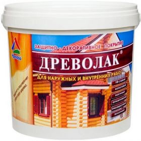 Лак Акриловый для Стен и Потолков Краско Древолак 10кг Полуглянцевый для Внутренних и Наружных Работ / НПО Краско