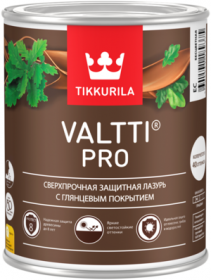 Лазурь Сверхпрочная Tikkurila Valtti Pro 0.9л с Глянцевым Покрытием для Древесины / Тиккурила Валтти Про