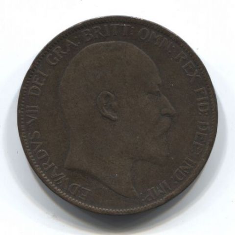 1 пенни 1903 года Великобритания XF-
